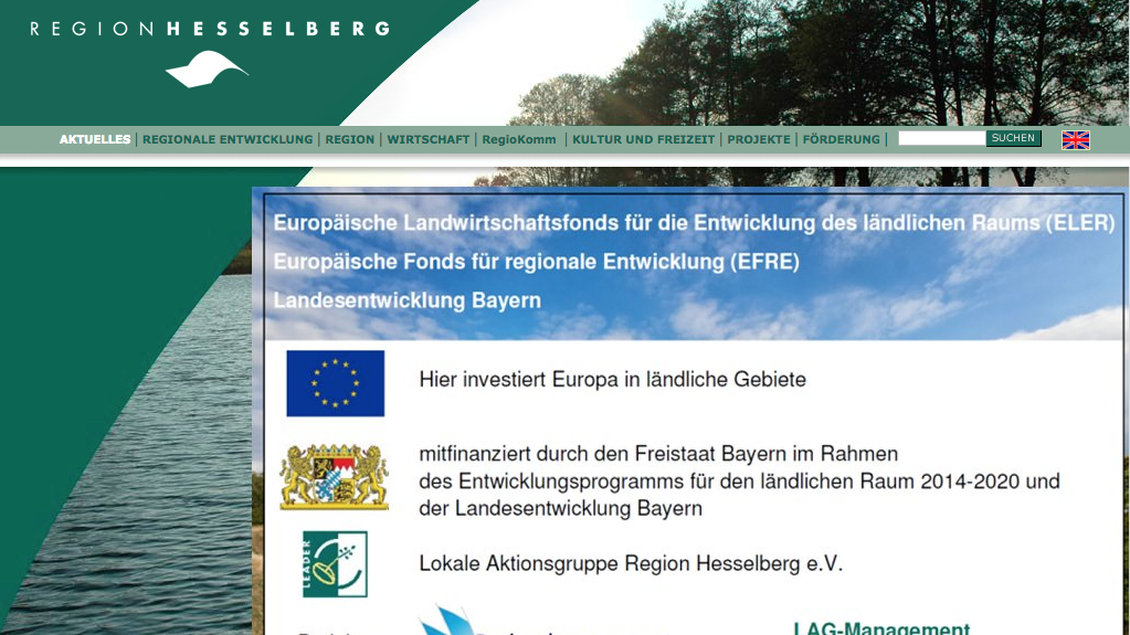  Screenshot Homepage Hesselberg 
